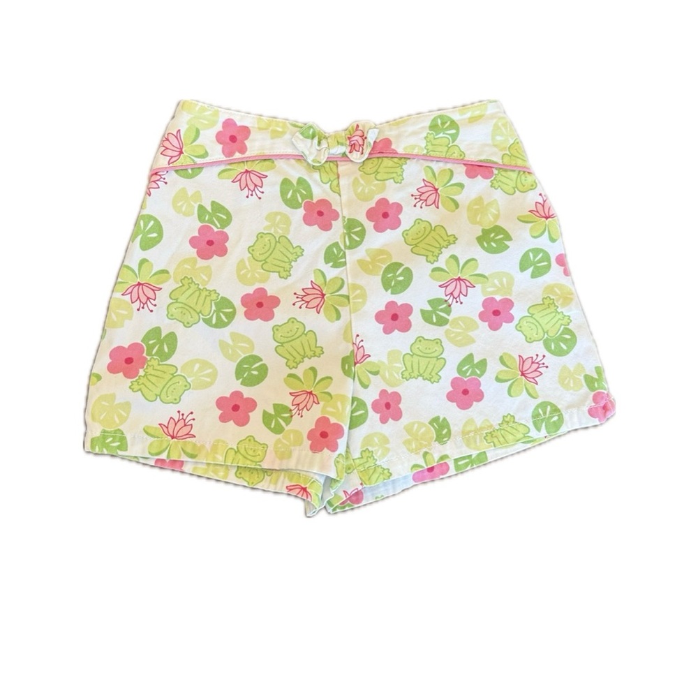 Gymboree Cream and Pink High Waist Shorts